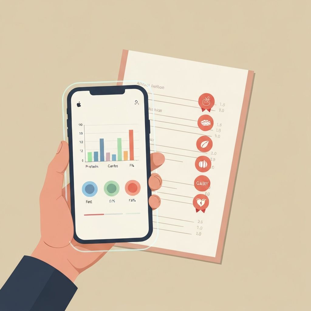 Smart menu scanner detecting allergens and nutritional information